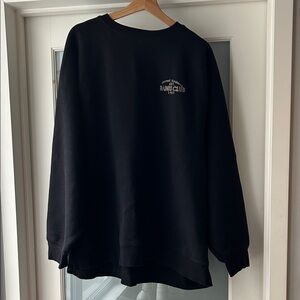 Brunette The Label Midnight Black Crewneck Sweater